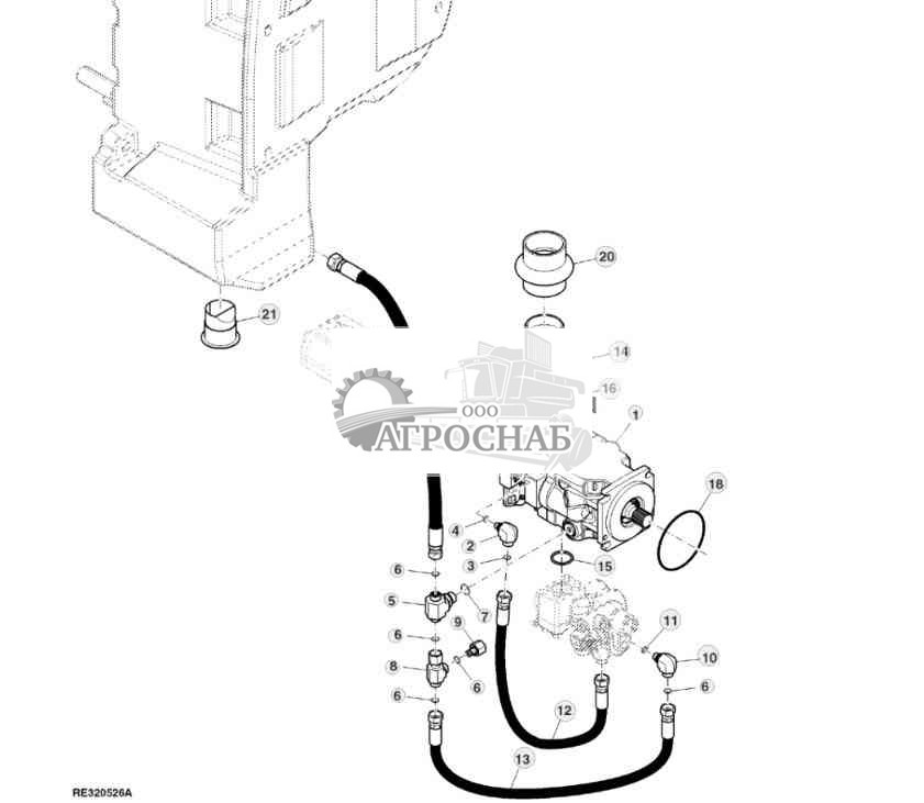 Attachment, Hydraulic Pump Conversion, Standard Flow 